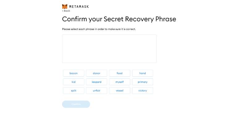 بازیابی کیف پول metamask