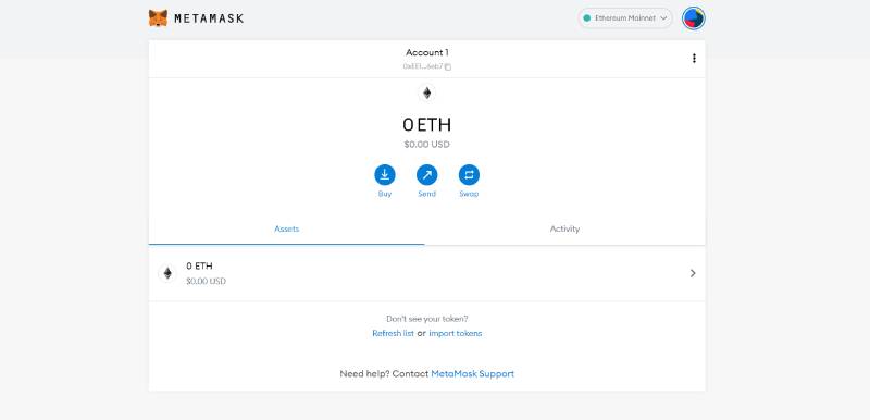 کیف پول metamask